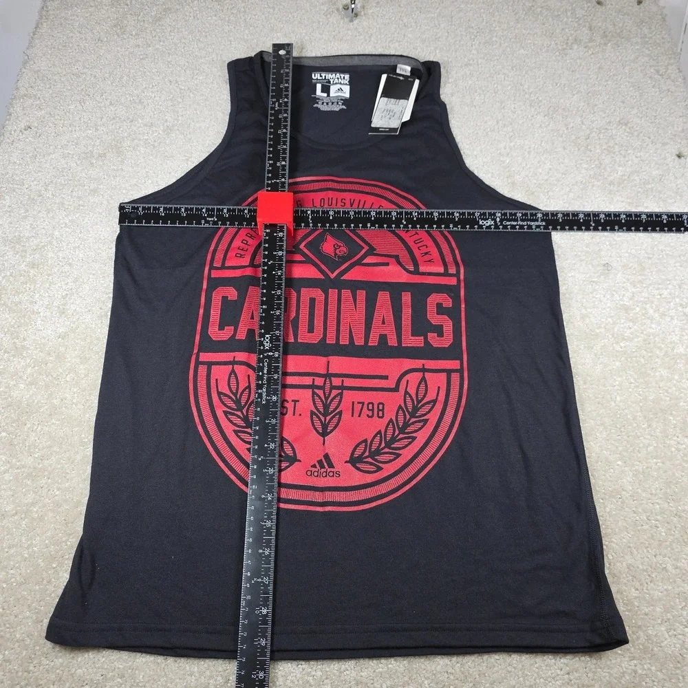 Adidas Climalite St. Louis Cardinals Tank Shirt Mens Size L Black Red Logo NWT